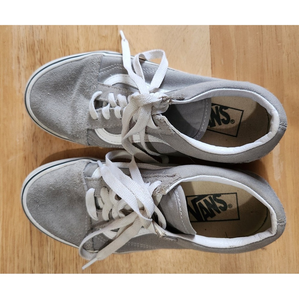Vans Unisex Off The Wall Gray Casual Shoes Sneakers Size 6 Women 4.5 Men 4.5 Y